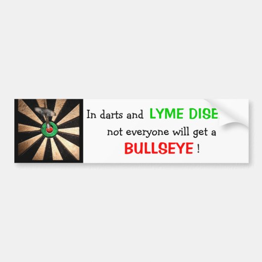 Nicht jeder erhält ein Bullauge! (Lyme-Borreliose) Autoaufkleber (Vorne)
