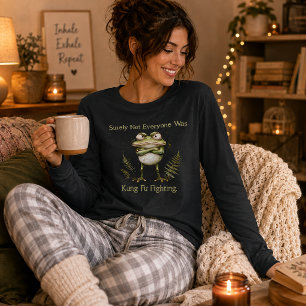 Nicht jeder kämpfte Kung Fu Whimsical Frog Tri-Blend Shirt