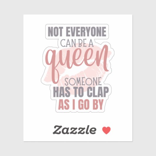 Nicht jeder kann......Individuell-geschnittener Vi Aufkleber (Blatt)