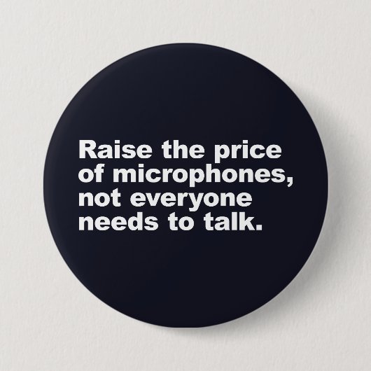 Nicht jeder muss reden button (Vorderseite)