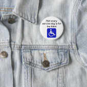 nicht jeder Service-Hund ist für das blinde mit Button (Beispiel)