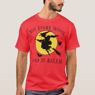 NICHT JEDER WITCH LEBT IN SALEM Funny Halloween Wi T-Shirt