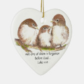 Nicht jemand vergisst vor Gott, Schrift, Angewohnh Keramikornament (Rechts)