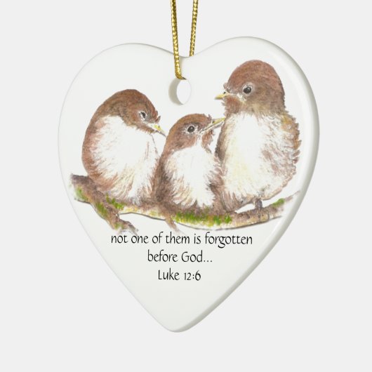 Nicht jemand vergisst vor Gott, Schrift, Angewohnh Keramikornament (Links)