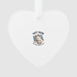 Nicht jetzt Faulpelz Katze Vintage Gravur Lustiges Ornament