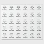 Nicht jetzt ist dieses Zeit für Klettern Geschenkpapier (Flach)