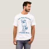 Nicht jetzt Partner Mein Tummy Hurt Cowboy Raccoon T-Shirt (Vorne ganz)