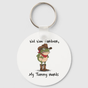 Nicht jetzt Partner My Tummy Hurra Cowboy Frog Ibs Schlüsselanhänger