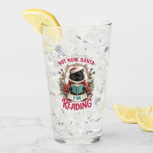 Nicht jetzt, Santa, ich lese gerade Glas (Vorderseite Ice)