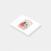 Nicht jetzt, Schätzchen. Mommys Cybermobbing am Pr Post-it Klebezettel (angewinkelt)