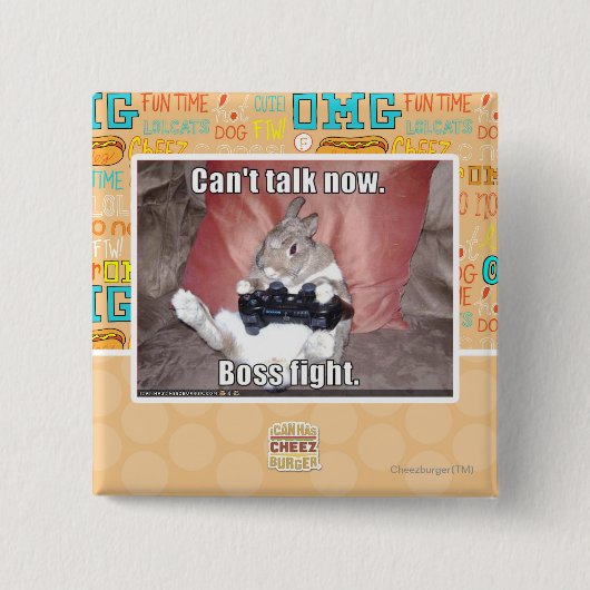 Nicht jetzt sprechen, kann Chefkampf Button (Vorderseite)