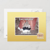 Nicht jetzt sprechen, kann Chefkampf Postkarte (Vorne/Hinten)