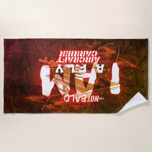 Nicht kahl, Militär, Armee Strandtuch (Vorderseite)