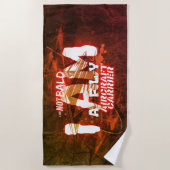 Nicht kahl, Militär, Armee Strandtuch (Vorderseite)