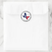 Nicht Kalifornien meine Texas Runder Aufkleber (Tasche)