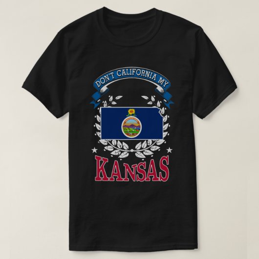 Nicht Kalifornien MY Kansas T-Shirt (Design vorne)