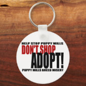 Nicht kaufen, Adoptier! Schlüsselanhänger (Vorderseite)