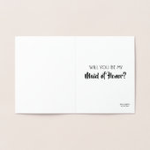 Nicht Kitten - Vorschlag von Funny Bridesmaid Folienkarte (Innenseite)