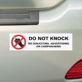 Nicht klopfen autoaufkleber (Auf Auto)