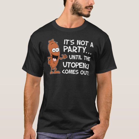 Nicht kommt ein Party bis Utopenci tschechische T-Shirt (Vorderseite)