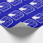 Nicht konfessionsgebundene Katze und Schneeflocken Geschenkpapier (Ecke)