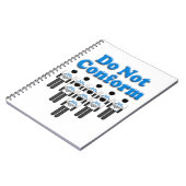 Nicht konform notizblock (Linke Seite)