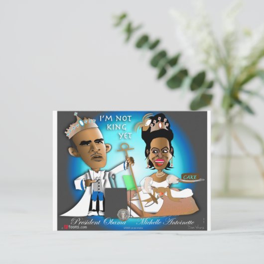 Nicht König Postkarte (Stehend Vorderseite)