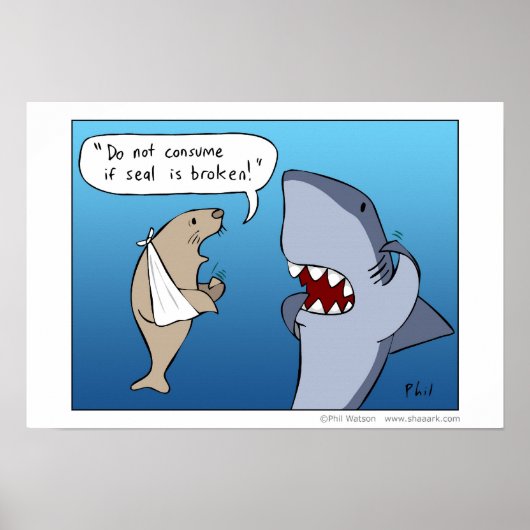 Nicht konsumieren, wenn Siegel kaputt ist - Poster (Vorne)