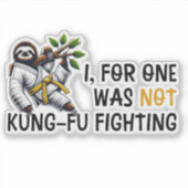 Nicht Kung-Fu-Kampf Aufkleber (Vorderseite)