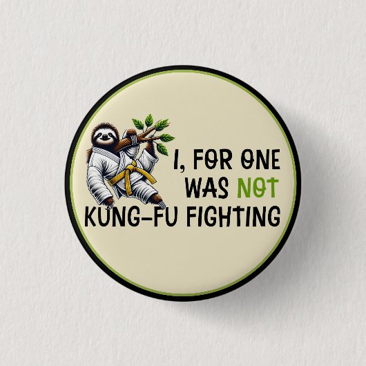 Nicht Kung-Fu-Kampf Button (Vorderseite)