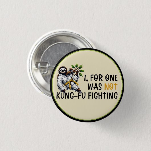 Nicht Kung-Fu-Kampf Button (Vorne & Hinten)
