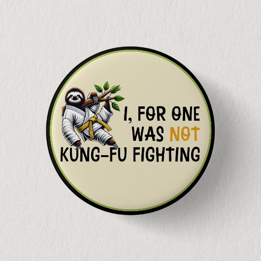 Nicht Kung-Fu-Kampf Button (Vorderseite)