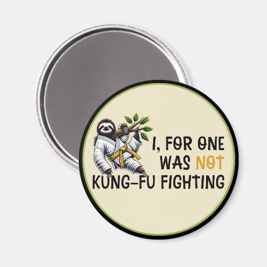 Nicht Kung-Fu-Kampf Magnet (Vorderseite/Rückseite)