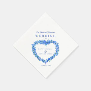 Nicht-Kunst-Hochzeit-Blauer Brauch Serviette