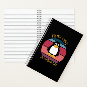 Nicht Kurz bin ich Pinguin Size Funny Notizblock
