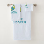 Nicht Kurz, nur auf die Erde - Cat Spaß Badhandtuch Set (Insitu)