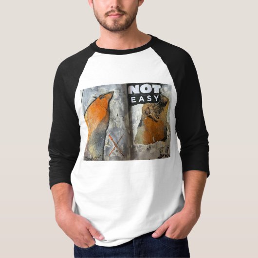 Nicht Leicht Baseball tshirt langarm (Vorderseite)