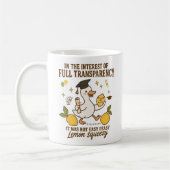 Nicht leicht Peasy Lemon Squeezy Funny Abschluss G Kaffeetasse (Links)