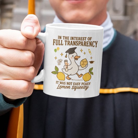 Nicht leicht Peasy Lemon Squeezy Funny Abschluss G Kaffeetasse