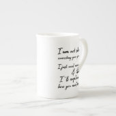 Nicht leise Korrektur Ihrer Grammatik Schwarz & We Porzellantasse (Vorderseite Rechts)