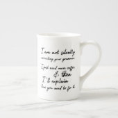 Nicht leise Korrektur Ihrer Grammatik Schwarz & We Porzellantasse (Rechts)