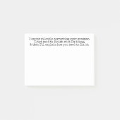 Nicht leise Korrektur Ihres Grammar (noch) Post-it Klebezettel (Vorderseite)