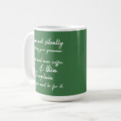 Nicht leise korrigieren Sie Ihren Grammatikkkaffee Kaffeetasse (Vorderseite Links)