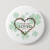 NICHT LUCKY NUR LIEBTE Christlichen St. Patrick's  Button (Vorderseite)