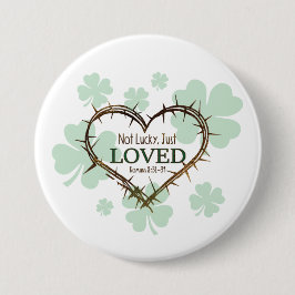 NICHT LUCKY NUR LIEBTE Christlichen St. Patrick's  Button