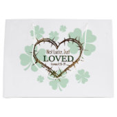 NICHT LUCKY NUR LIEBTE Christlichen St. Patrick's Große Geschenktüte (Vorderseite)