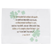 NICHT LUCKY NUR LIEBTE Christlichen St. Patrick's Große Geschenktüte (Rückseite)
