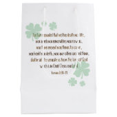 NICHT LUCKY NUR LIEBTE Christlichen St. Patrick's  Mittlere Geschenktüte (Rückseite)