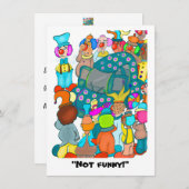 Nicht lustig! Flache Karte (Vorne/Hinten)