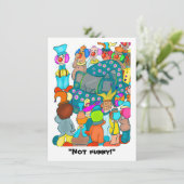 Nicht lustig! Flache Karte (Stehend Vorderseite)